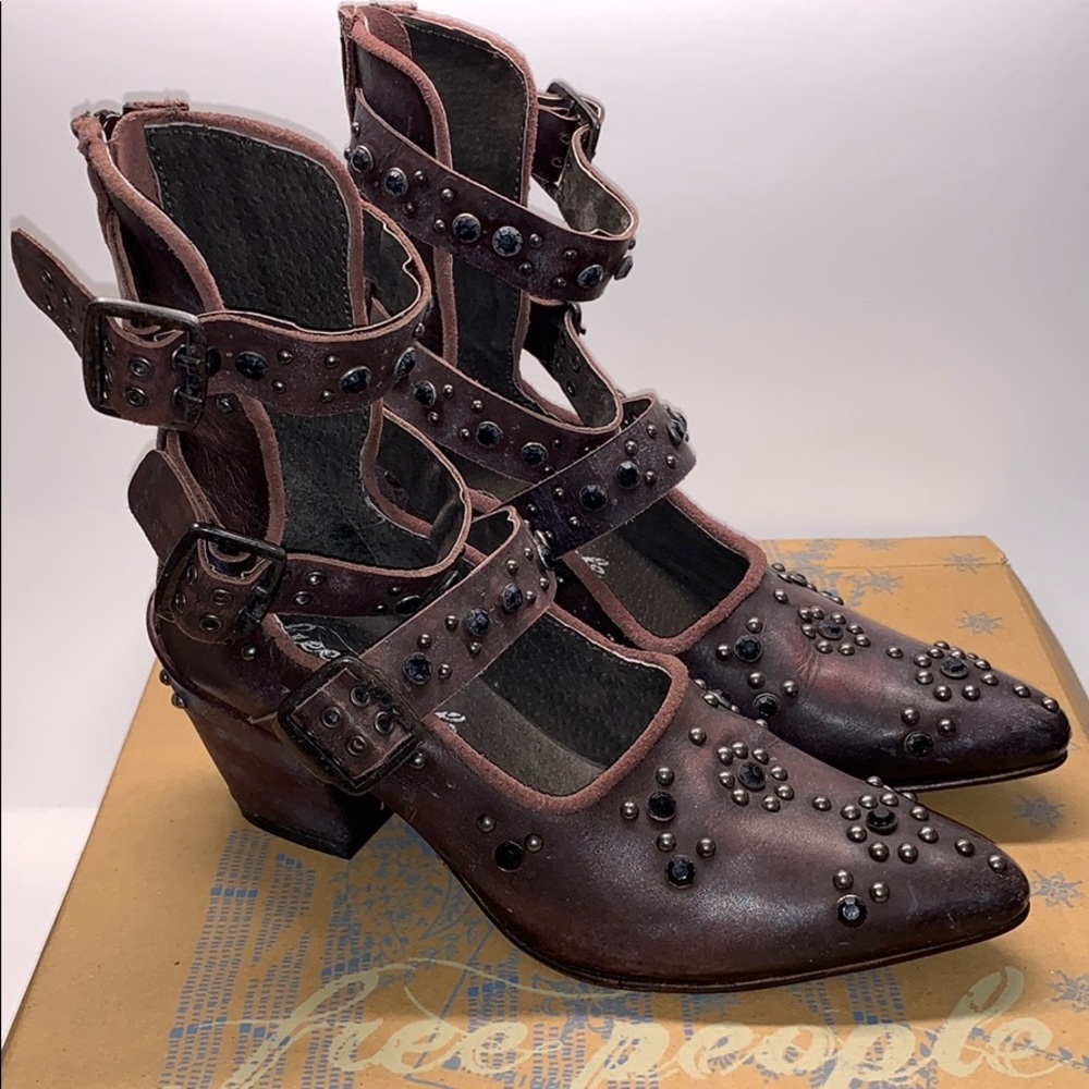 Free People Harvest Moon Leather Boot Festival Ren - Picture 2 of 10